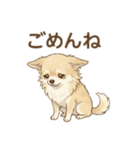 ゆるふわ癒し♪クリームチワワ（個別スタンプ：6）