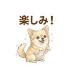 ゆるふわ癒し♪クリームチワワ（個別スタンプ：40）