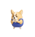 動く 3D猛コーギー silent（個別スタンプ：4）