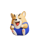 動く 3D猛コーギー silent（個別スタンプ：10）