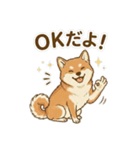 ほっこり癒し♪手描きの柴犬さん（個別スタンプ：24）