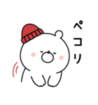 ガーリーくまさんの冬＆正月(復刻版)（個別スタンプ：12）