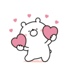 ガーリーくまさんの冬＆正月(復刻版)（個別スタンプ：24）