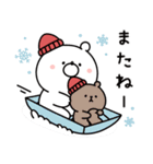 ガーリーくまさんの冬＆正月(復刻版)（個別スタンプ：28）