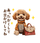 母♡トイプードルの冬の気づかい（個別スタンプ：28）