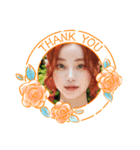 毎日和風女子4‪☆誕生日・ありがとう（個別スタンプ：18）