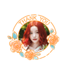 毎日和風女子4‪☆誕生日・ありがとう（個別スタンプ：24）
