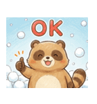 ゆるっと冬のタヌキスタンプ【年末年始】（個別スタンプ：8）