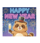 ゆるっと冬のタヌキスタンプ【年末年始】（個別スタンプ：23）