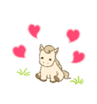 子馬たちの毎日＆年末年始（個別スタンプ：8）