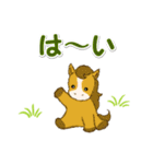 子馬たちの毎日＆年末年始（個別スタンプ：11）