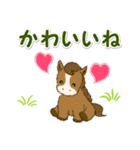 子馬たちの毎日＆年末年始（個別スタンプ：24）