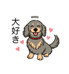 名前入りダックスロングイザベラタン（個別スタンプ：18）