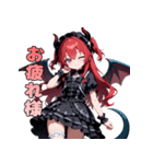 暴れたくてウズウズ！ドラゴン娘ちゃん（個別スタンプ：12）