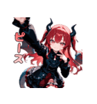 暴れたくてウズウズ！ドラゴン娘ちゃん（個別スタンプ：22）