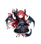 暴れたくてウズウズ！ドラゴン娘ちゃん（個別スタンプ：32）