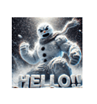 雪塊武神スノーマン（個別スタンプ：2）