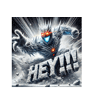 雪塊武神スノーマン（個別スタンプ：9）