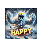 雪塊武神スノーマン（個別スタンプ：13）