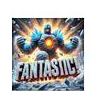 雪塊武神スノーマン（個別スタンプ：16）