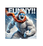 雪塊武神スノーマン（個別スタンプ：17）