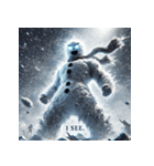 雪塊武神スノーマン（個別スタンプ：18）