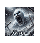 雪塊武神スノーマン（個別スタンプ：21）