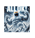 雪塊武神スノーマン（個別スタンプ：28）