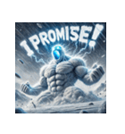 雪塊武神スノーマン（個別スタンプ：30）