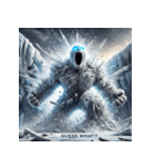 雪塊武神スノーマン（個別スタンプ：32）