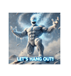 雪塊武神スノーマン（個別スタンプ：33）