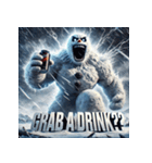 雪塊武神スノーマン（個別スタンプ：34）