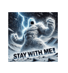 雪塊武神スノーマン（個別スタンプ：35）