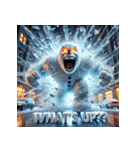 雪塊武神スノーマン（個別スタンプ：36）