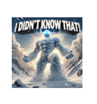 雪塊武神スノーマン（個別スタンプ：38）