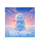 スノーマン瞑想タイム（個別スタンプ：28）