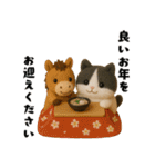 午年ハチワレ猫の冬＆年末年始スタンプ（個別スタンプ：13）