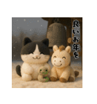 午年ハチワレ猫の冬＆年末年始スタンプ（個別スタンプ：15）