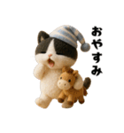 午年ハチワレ猫の冬＆年末年始スタンプ（個別スタンプ：22）