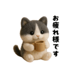 午年ハチワレ猫の冬＆年末年始スタンプ（個別スタンプ：24）