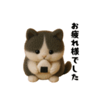 午年ハチワレ猫の冬＆年末年始スタンプ（個別スタンプ：25）