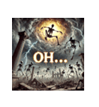 冥界スカル軍団（個別スタンプ：17）