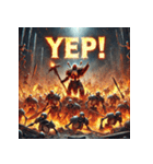 冥界スカル軍団（個別スタンプ：40）