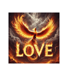 最強の不死鳥：バーニング・フェニックス（個別スタンプ：1）