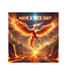 最強の不死鳥：バーニング・フェニックス（個別スタンプ：34）