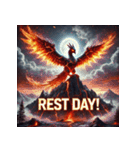 最強の不死鳥：バーニング・フェニックス（個別スタンプ：40）