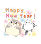 シマエナガ⭐︎シーちゃん達の年末年始/改（個別スタンプ：5）