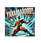 爆裂プロレス魂（個別スタンプ：22）