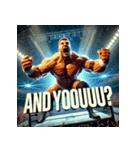 爆裂プロレス魂（個別スタンプ：32）