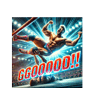 爆裂プロレス魂（個別スタンプ：36）